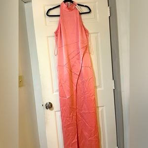 Peach Alice and Olivia maxi dress